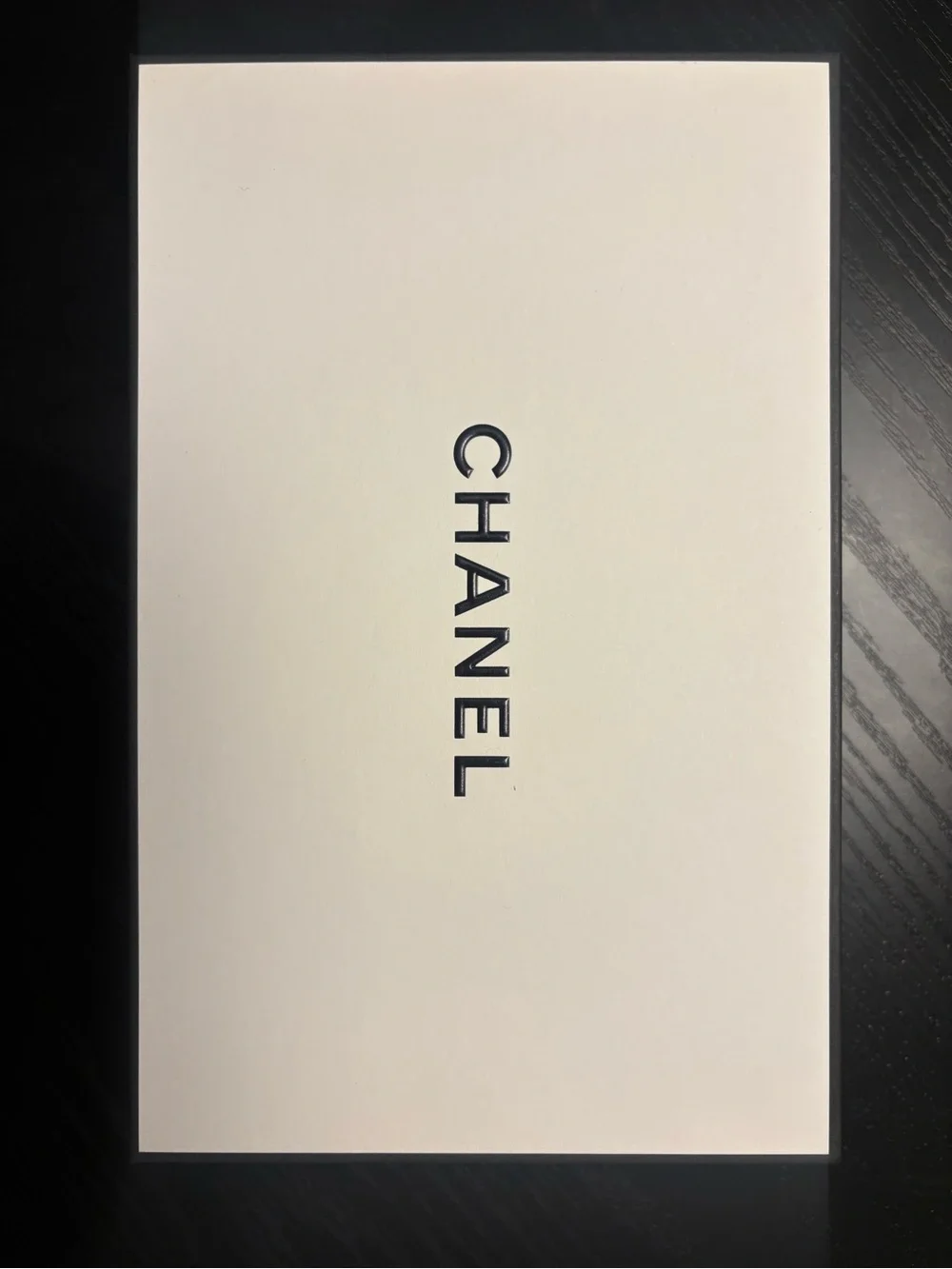 CHANEL White and Black Branded Box